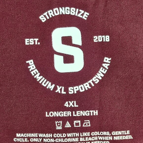 STRONGSIZE V-Neck T-Shirts for Men – Big and Tall Mens Stretch T Shirt - Picture 3 of 4